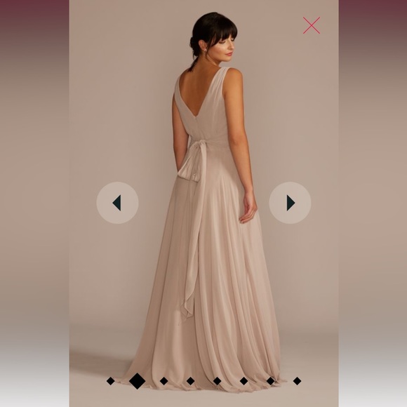 David’s Bridal Bridesmaid dress in Malibu size 8 NEW with tags - Picture 2 of 8